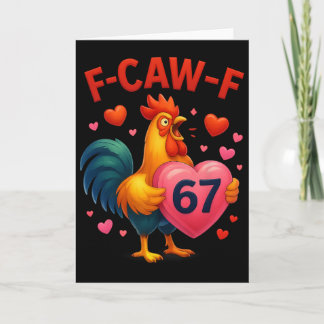 Tarjeta Día de San Valentín Humor Meme Gallo Divertido F-c