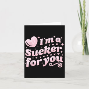 Tarjeta Día de San Valentín Juego de palabras Estoy loco p