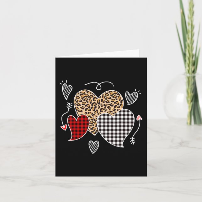 Tarjeta Día de San Valentín lindo amor Chicas niños adoles (Anverso)