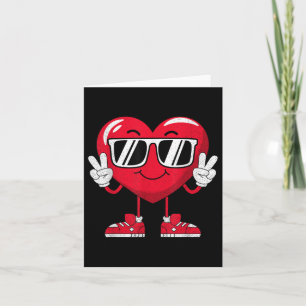 Tarjeta Día de San Valentín Love Heart Peace Chicas de niñ