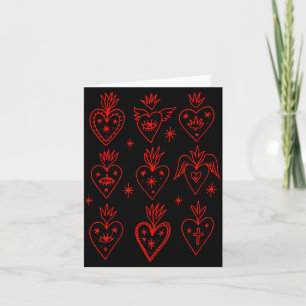 Tarjeta Día de San Valentín Mexicano Milagro Gótico Góthic