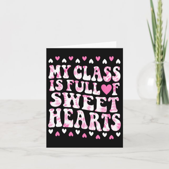 Tarjeta Día de San Valentín Mi Cl Está Lleno De Novias. (Anverso)