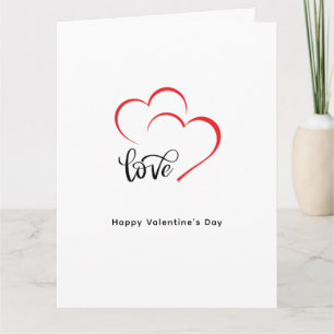 Tarjeta Día de San Valentín Minimalista de marca personali