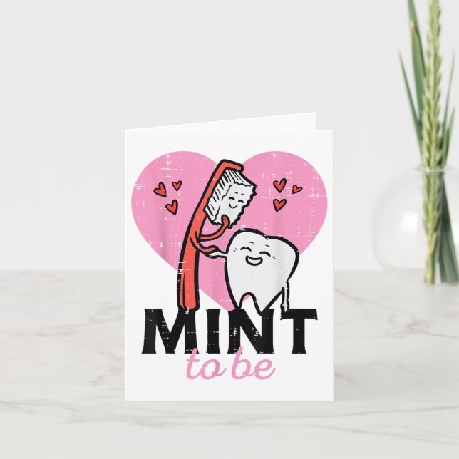Tarjeta Día de San Valentín Mint To Be Tooth Brussel Denta (Anverso)