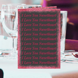 Tarjeta Día de San Valentín moderno estilo de la tipografí