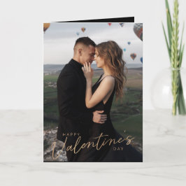 Tarjeta Día de San Valentín moderno Pareja de amor Foto Sa