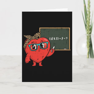 Tarjeta Día de San Valentín para maestros Ecuación matemát
