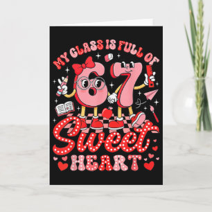 Tarjeta Día de San Valentín para maestros Mi Cl está lleno