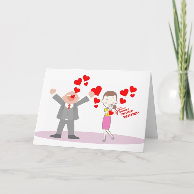 Tarjeta Día de San Valentín para novia, gran grito de amor (Anverso)