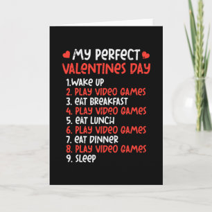 Tarjeta Día de San Valentín perfecto Juega videojuegos Hom