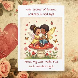 Tarjeta Día de San Valentín Poema Temático de Cuento de