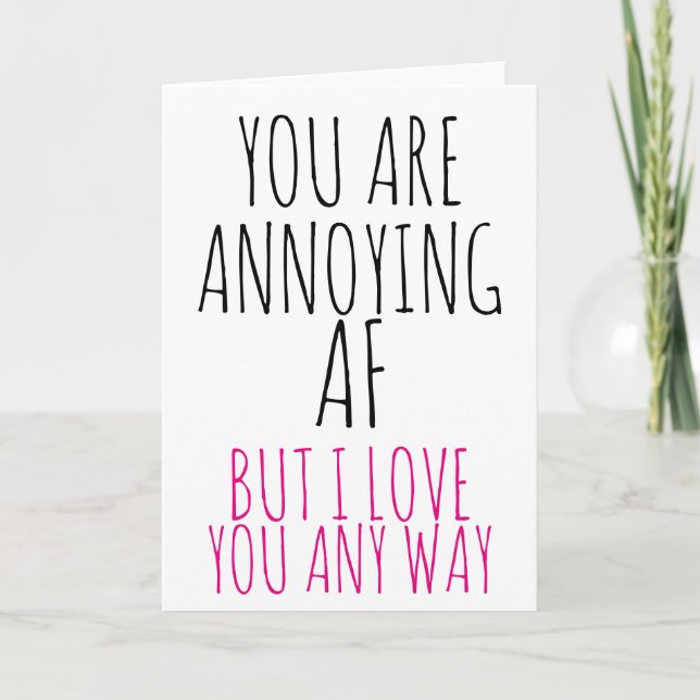 Tarjeta día de San Valentín que está fastidiando a (Anverso)