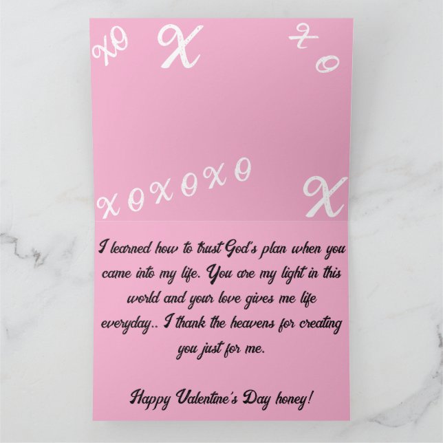 Tarjeta Día de San Valentín Querido/a (Interior)