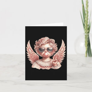 Tarjeta Día de San Valentín retro cupido de San Valentín q