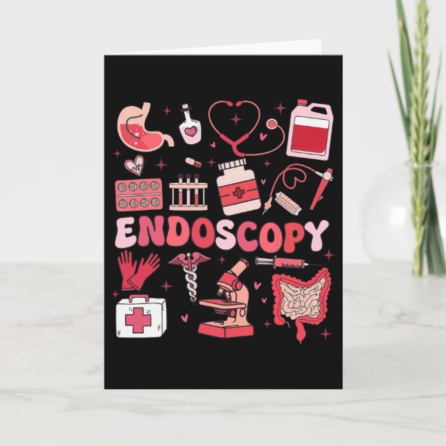 Tarjeta Día de San Valentín Retro Endo Crew Enfermera Endo (Anverso)