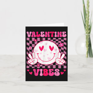 Tarjeta Día de San Valentín retro Valentine Vibes Boys Gi