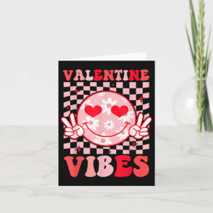 Tarjeta Día de San Valentín retro Valentine Vibes Boys Gi