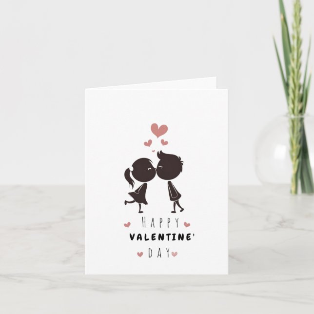 Tarjeta día de San Valentín - Romántica (Anverso)