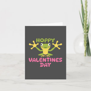 Tarjeta Día de San Valentín Saltarín Rana Linda