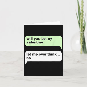 Tarjeta Día de San Valentín Serás Mi Chat De San Valentín