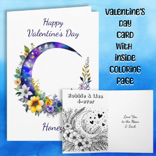 Tarjeta Día de San Valentín   Te amo a la luna