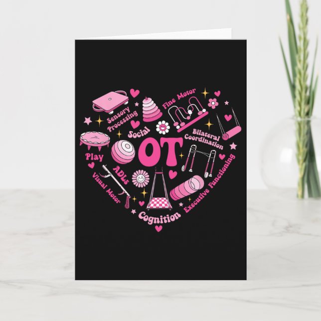 Tarjeta Día de San Valentín Terapeuta Ot Pediátrico Terapi (Anverso)