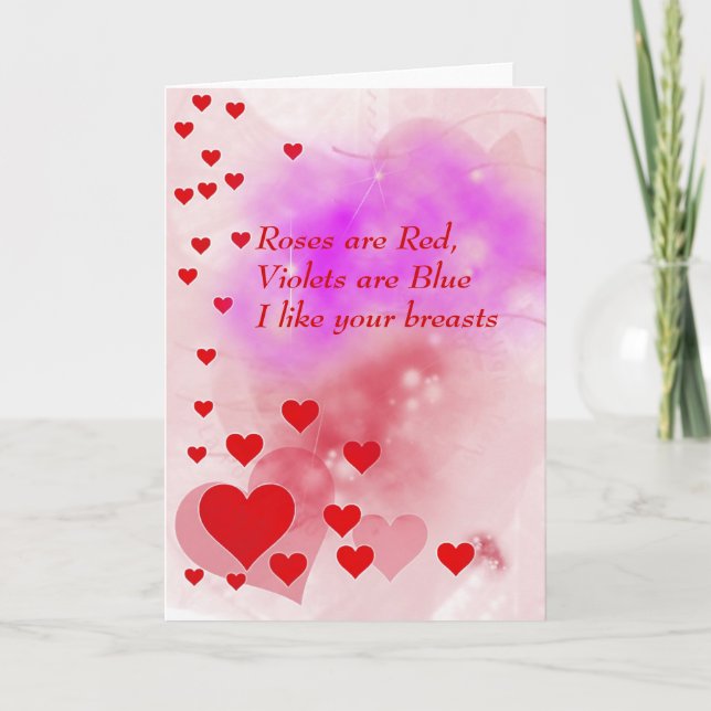 Tarjeta Día de San Valentín traviesa (Anverso)