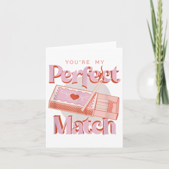 Tarjeta Día de San Valentín Youre Mi Llama Perfecta De La  (Anverso)