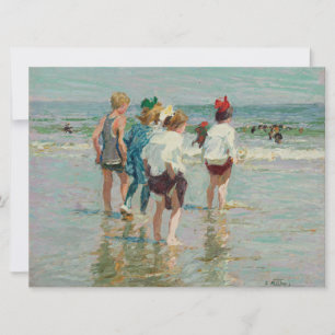 Tarjeta Día de verano en la playa de Brighton (por E.H. Po