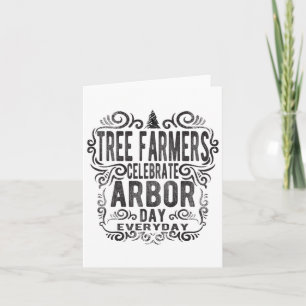 Tarjeta Día del Árbol de agricultores Regalo Día de la Tie