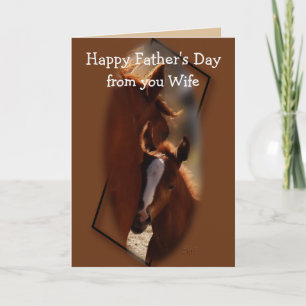Tarjeta Día del caballo-padre-de la mujer-cambio a cualqui