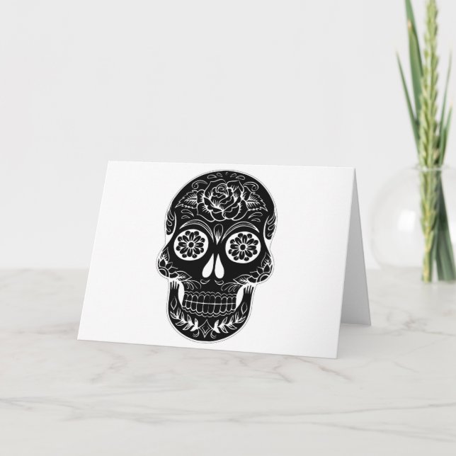 Tarjeta Día del Calavero Muerto (Anverso)
