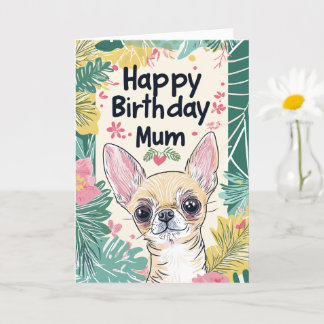 Tarjeta Día del Día del Perro Chihuahua - Feliz cumpleaños