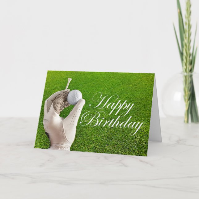 Tarjeta Día del Golf (Anverso)