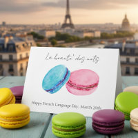 Día del Idioma Francés 20 de marzo Macarons