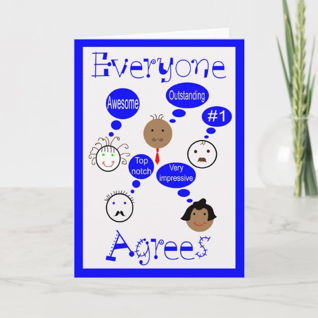 Tarjeta día del jefe (Anverso)