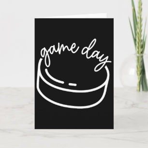 Tarjeta Día del Juego Deportes Padre Madre Hockey Fan S
