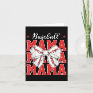 Tarjeta Día del Juego Madre Madre Béisbol Madre Béisbol Ma