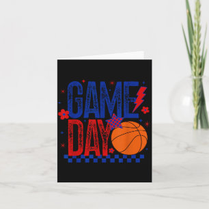 Tarjeta Día del Juego Temporada de Basball Retro Tipoff Az