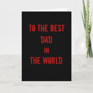 Tarjeta Día del Mejor Padre del Mundo