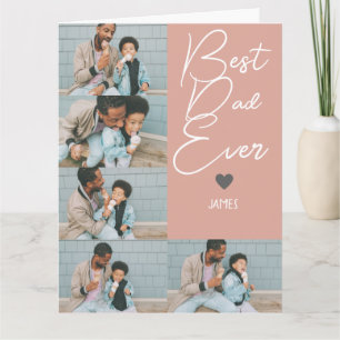 Tarjeta Día del Mejor Padre Simple Famoso