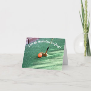 Tarjeta Día del minigolf