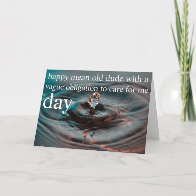 Tarjeta día del padre (Anverso)