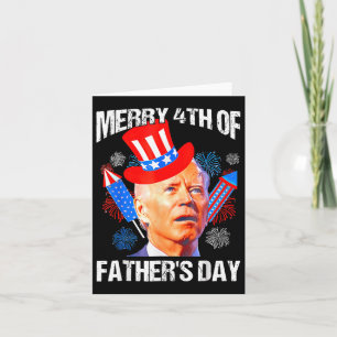 Tarjeta Día Del Padre 4 De Julio Funny Joe Biden Memorial 