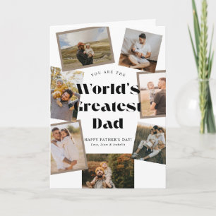 Tarjeta Día del Padre 7 Fotos Papá Más Grande del Mundo