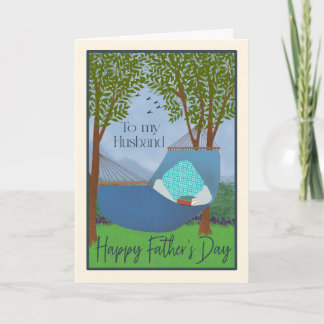 Tarjeta Día del Padre a la Hamaca de Mi Esposo