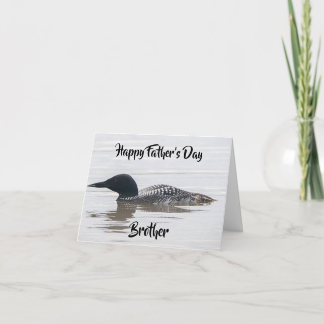 TARJETA "DÍA DEL PADRE" A UN HERMANO DE UN PATO GUAY DE GU (Anverso)