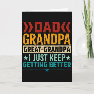 Tarjeta Día del padre abuelo bisabuelo