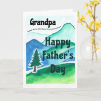 Día del Padre Abuelo Firme como las Montañas