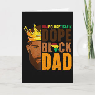 Tarjeta Día del Padre Afroamericano Africano Negro Droga J